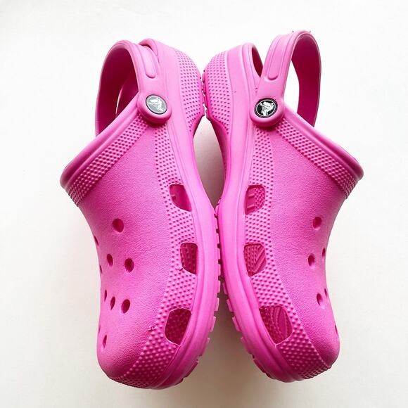 Classic Crocs Clog Hot Pink Women’s W10 Men’s M8 Lightweight Slip-On - Picture 5 of 7